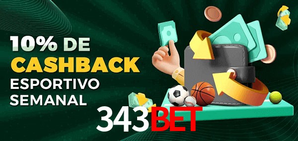 10% de bônus de cashback na 343bet